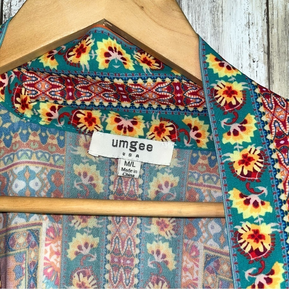 Umgee Floral Boho Kimono - Picture 4 of 4